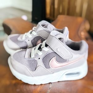 Toddler Nike Velcro Pink and Light Purple Shoes